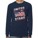 United We Stand American Flag Art Men's Long Sleeve