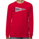 USA 1776 Patriotic Pennant Men's Long Sleeve Shirt