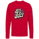 4th of July Retro Burst Men's Long Sleeve T-Shirt