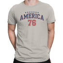 America 76 Patriotic Stars Retro Men's T-shirt