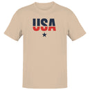 USA Bold Typography Star Design Men's T-shirt