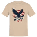 Freedom Flies Patriotic Bald Eagle Art Men's T-shirt