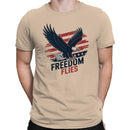 Freedom Flies Patriotic Bald Eagle Art Men's T-shirt