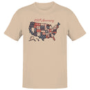 250th Anniversary USA Floral Map Art Men's T-shirt
