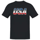USA Racing Flag Patriotic Men's T-shirt