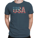 USA Distressed American Flag Men's T-shirt