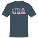 Vintage Distressed USA Flag Graphic Men's T-shirt