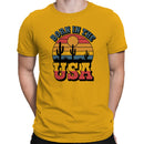 Born in the USA Retro Desert Sunset Men's T-shirt