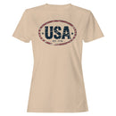 USA Est. 1776 Vintage Oval Patriotic Women's T-shirt