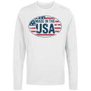 Made in USA Vintage Flag Men's Long Sleeve T-Shirt