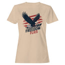 Freedom Flies Bald Eagle Patriotic Art Women's T-shirt