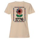Patriotic Sunflower 1776 Floral Art Women's T-shirt