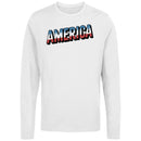 America Proud Distressed Men's Long Sleeve Shirt