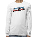 America Proud Distressed Men's Long Sleeve Shirt