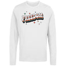 Retro Freedom Groovy Rainbow Men's Long Sleeve Shirt