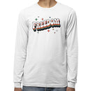 Retro Freedom Groovy Rainbow Men's Long Sleeve Shirt