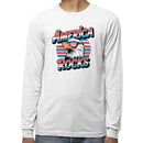 America Rocks Eagle Sunglasses Retro Men's Long Sleeve