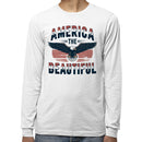 America the Beautiful Eagle Vintage Men's Long Sleeve