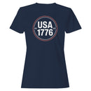 USA 1776 EST Patriotic Vintage Circle Women's T-shirt