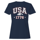 USA 1776 Patriotic Eagle Graphic Women's T-shirt
