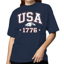 USA 1776 Patriotic Eagle Graphic Women's T-shirt