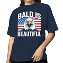 Bald Is Beautiful American Eagle Pride Women's T-shirt