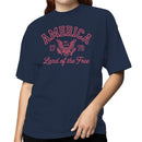 America 1776 Land of the Free Eagle Women's T-shirt