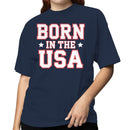 Born in the USA Patriotic Stars Women's T-shirt
