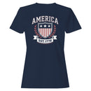 America Est. 1776 Patriotic Shield Women's T-shirt