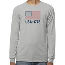 USA Est. 1776 American Flag Men's Long Sleeve Shirt