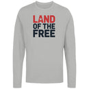 Land of the Free Patriotic Men's Long Sleeve Shirt