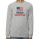 Proud American Flag Men's Long Sleeve Shirt