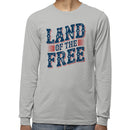 Land of the Free Patriotic Men's Long Sleeve T-Shirt