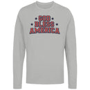 God Bless America Patriotic Stars Men's Long Sleeve