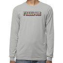 FREEDOM Vintage Retro Rainbow Men's Long Sleeve Shirt
