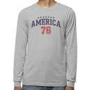 America 76 Patriotic Stars Retro Men's Long Sleeve