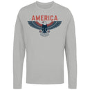 America Bald Eagle Freedom Emblem Men's Long Sleeve