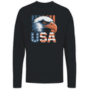 USA Bald Eagle Patriotic Men's Long Sleeve T-Shirt