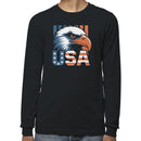 USA Bald Eagle Patriotic Men's Long Sleeve T-Shirt