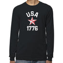 USA 1776 Patriotic Star Men's Long Sleeve T-Shirt