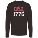 USA 1776 Distressed Vintage Men's Long Sleeve T-Shirt