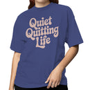 Quiet Quitting Life Retro Typography Women's T-shirt