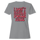 I Don't Have a Poker Face Retro Women's T-shirt