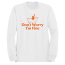 Don't Worry I'm Fine Bathtub Humor Women's Sweatshirt