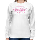 Professionally Overwhelmed Pink Bows Women's Sweatshirt