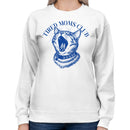 Tired Moms Club Yawning Cat Art Women's Sweatshirt