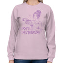 Pour Decisions Wine Humor Art Women's Sweatshirt