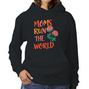Moms Run The World Floral Women's Hoodie