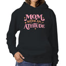 Mom With an Attitude Retro Quote Women's Hoodie