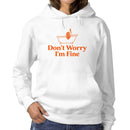 Don't Worry I'm Fine Bathtub Humor Women's Hoodie